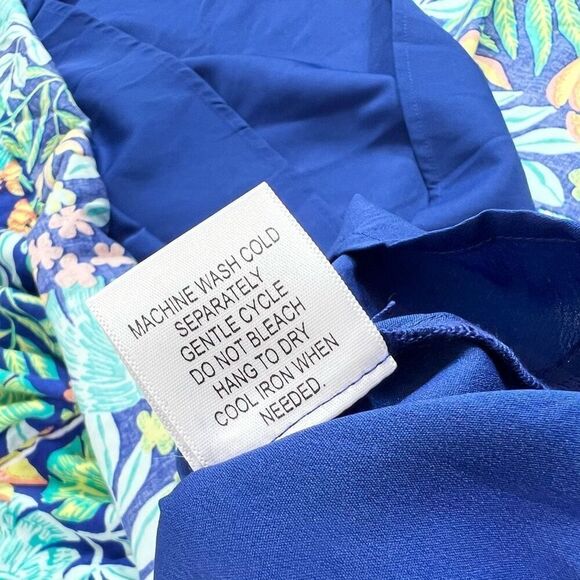 Modcloth Halter Dress Women's 1X  Hawaiian Flowy Backless Convertible Beachy New - Picture 12 of 13